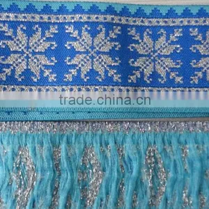 Custom High Quality Metal Yarn Jacquard Ribbon for Decoration thumbnail-1