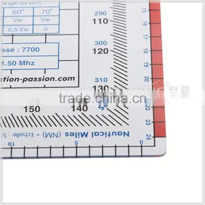 Kearing High Quality Flexible Plastic Square Protractor Naviation Plotters for Pilots # KPP-8 thumbnail-2