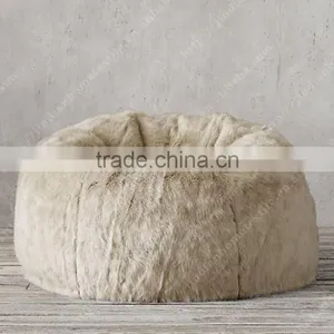 Faux Fur Chair Big Sofa Bed Adult Bean Bag 1 Chair Lounger thumbnail-4