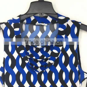 Women Clearance Lots Sleeveless Geometric Pattern Print Fashion Dress thumbnail-4