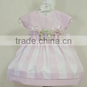 Lovely Flower Baby Cotton Dress , Baby Girls Plain Cotton Dress thumbnail-1