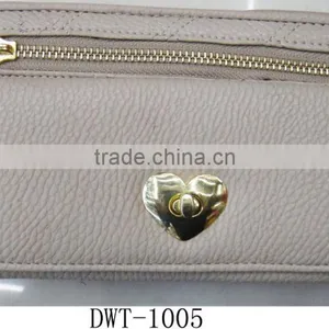 Hot Lady's pu Leather Heart Closure Latest Wallet thumbnail-3