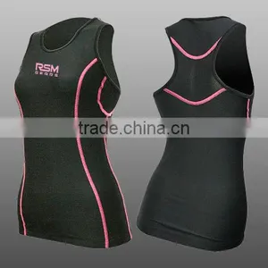 Ladies Compression Sleeve Less Jersey thumbnail-1