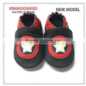 Popular Design Genuine Cow Leather and Hight Quality Soft Sole Baby Shoes thumbnail-1