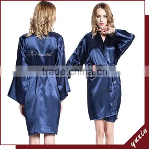 Beautiful Girl's Sleepwear Robes Long Silk Nightgown/Bathrobe SL075 thumbnail-1