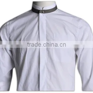 BSCI/SA8000 Executive Solid Men Fashion Shirt Stand Collar Color Men Shirt thumbnail-6