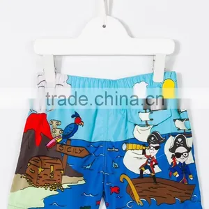 Hot Sale Summer Little Baby Boys Print Swim Shorts Custom Beach Board Shorts Swim Trunks Wholesale thumbnail-5