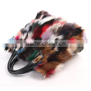 Factory Directly Supply Luxury Fashion Ladies Handbags Real Fox Fur Bag thumbnail-2