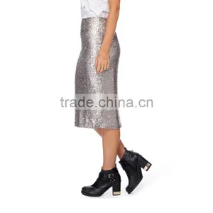Fashion Pencil Sequin Skirt thumbnail-3