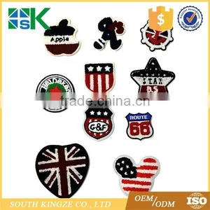 10 Styles Towel Fabrics Combination Iron on Patches Sewn For Clothing Applique Badges thumbnail-1