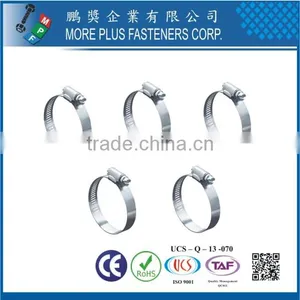 Taiwan Stainless Steel Oval-shaped Round Vacuum Type Safety Schlauchklemmen Hose Clamp thumbnail-1