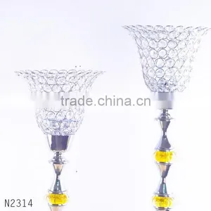 Hot Sale Wedding Favor Antique Crystal Candle Holder for Table Centerpiece Wholesale Like thumbnail-2