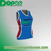 Dopoo Supply Quality Netball Jersey,netball Top Wear ,netball Tshirt,polos Shirt thumbnail-2