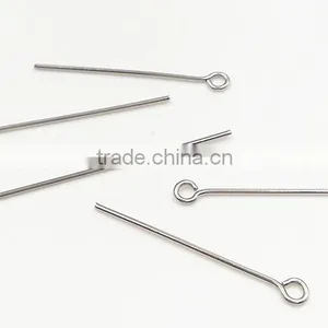 Stainless Steel DIY Jewelry Finding Silver Tone Wire Eye Pins Findings thumbnail-2