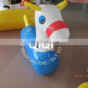 Inflatable Blue Horse for Sport Climbing Game thumbnail-1
