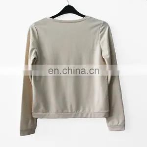 2016 Women's Top With Long Sleeve Round Collar Pullover thumbnail-4