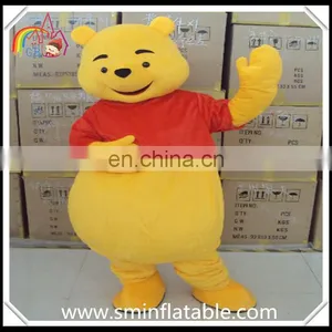 Popular Design Winnie Bear Mascot Costume, Fur Cartoon Costume thumbnail-4