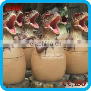 Hotel Lobby High Simulation Fiberglass Dinosaur Trash Can thumbnail-3