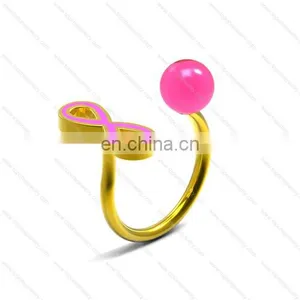 Cheap Wholesale Stainless Steel Infinity Women's Rings With A Pearl Jewelry Gifts thumbnail-5