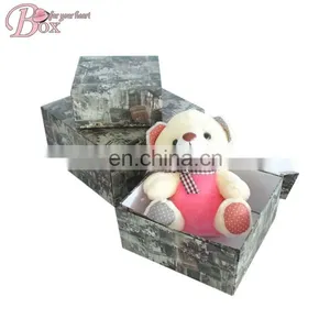Hot Sale Cardboard Flower Clothing Storage Box Folded Paper Floded Hat Box thumbnail-1