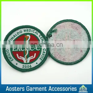 Custom Round Designs Woven Badge for Clothing thumbnail-4