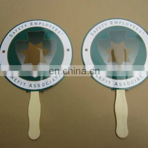 Cmyk Offset Two Both Side Printing Diy Paper Hand Fan thumbnail-1