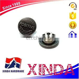 20mm Zinc Alloy Button, Metal Buttons for Customized Design thumbnail-3