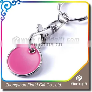 Advertising Cheap Trolley Coin Custom Logo Printed Key Ring thumbnail-4