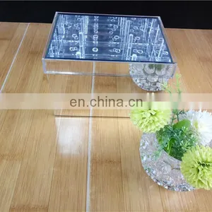 Manufactire in Custom Clear And Silver Mirror Acrylic Rose Flower Box With Cover Romantic Flower Fresh-keeping Box thumbnail-4