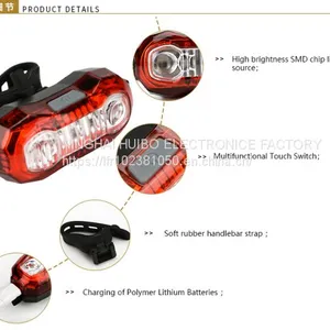 USB Charging Bicycle Lamp Taillight thumbnail-2