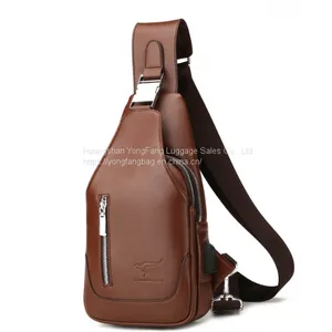 Men's Casual One-shoulder Bag Korean Version of Men's Bag Chest Stiletto Bag thumbnail-2