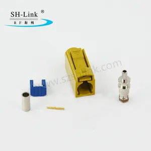 Fakra K Female Crimp Connector Straight for Curry for RG174 RG316 Cable thumbnail-3