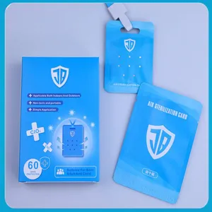 Removing Virus Block Antivirus Portable Clo2 Chlorine Dioxide Air Freshener Sterilization Protection Card thumbnail-1