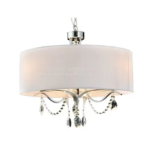 Modern Classic Simple Cloth Cover Crystal Decoration Chandelier Nc1244p-3b thumbnail-1