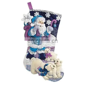 Christmas Stocking Decoration Baby Christmas Stockings With Ornament Set for Kids thumbnail-2