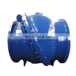 DN1500 Ductile Iron Double Door Flange Swing Check Valve thumbnail-2