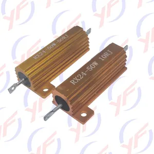 YINGFAN Golden Aluminum Shell 50W High Power Fixed Resistor for Load thumbnail-2