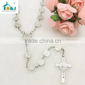 St. Benedict Metal Beads Rosary thumbnail-2