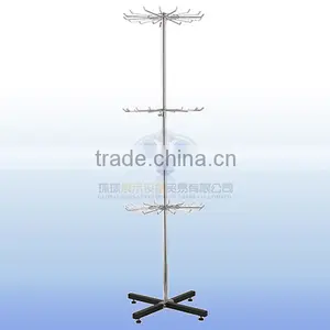Metal Rotating Jewelry Display Stand With 3 Tiers thumbnail-1