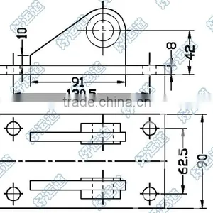 08127 Wing Body Trailer Cylinder Bracket thumbnail-2