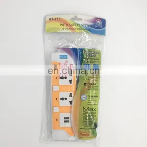 Multiple Power Socket 3m Wire Color Multi Outlet Electrical Extension Socket thumbnail-4