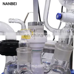 Lab Double Stirred Distillation Glass Reactor for Chemical thumbnail-3