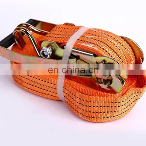 Cargo 4 Inch 4 Pack Belt Heavy Duty Handle Flat Hook 25mm Buckle Kits Retractable Ratchet Straps Ratchet Straps thumbnail-1