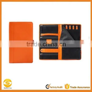 High Quality Orange Leather Jewelry Portfolio,orange Leather Jewelry Travel Organizer,orange Leather Modern Jewelry Organizer thumbnail-1