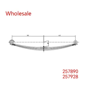 257890, 257928 Front Axle Wheel Parabolic Spring Arm of Heavy Duty Vehicle Wholesale For Volvo thumbnail-1