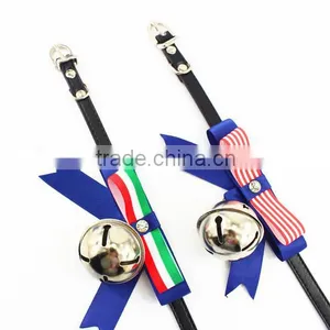 Bowknot Design Small Size Leather Dog Collars Pet Products thumbnail-2