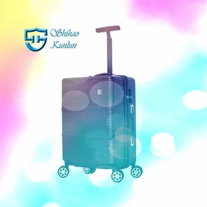 Portable Lightweight Capacity 100% New PP Suitcase Metal Luggage Travel Suitcase PC Boarding Luggage thumbnail-3