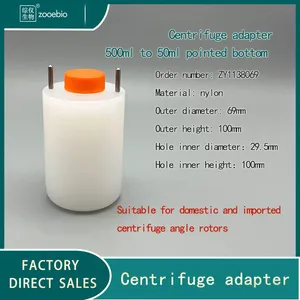 Centrifuge Adapter 500ml to 50ml 15ml 10ml 5ml Sleeve, 4x500ml Horizontal Rotor Converter thumbnail-4