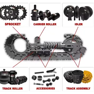 Construction Machinery Parts Mini Excavator Undercarriage Parts Track Group for Kubota KX161-3 thumbnail-5