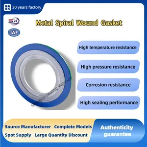 High-Pressure Flange Pipe Joint Sealing Gasket With Inner and Outer Positioning Rings, Metal Graphite Spiral Wound Gasket thumbnail-5